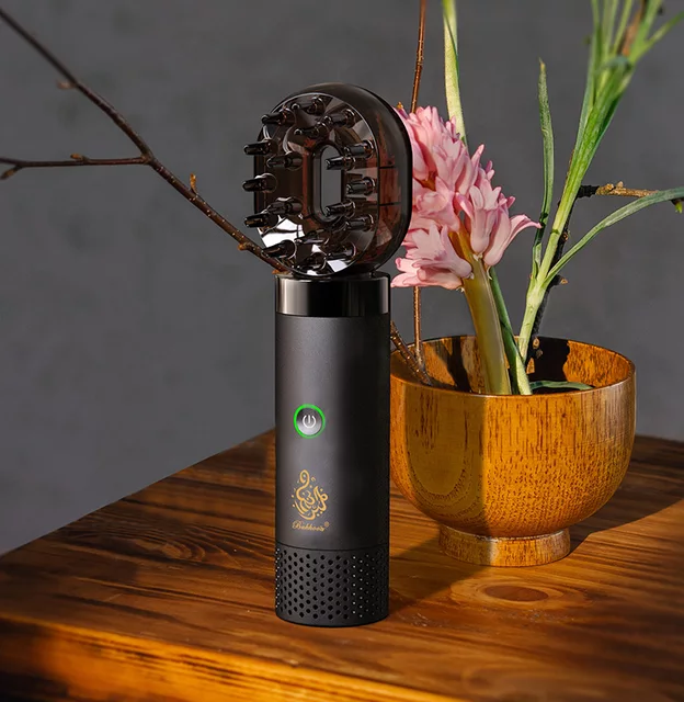 Rechargeable Bakhoor Incense Burner with Detachable Hair Comb