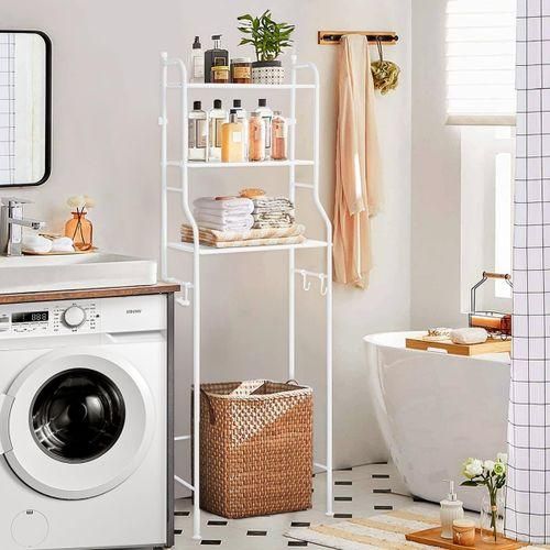 Étagère WC 3 Niveaux – Blanc