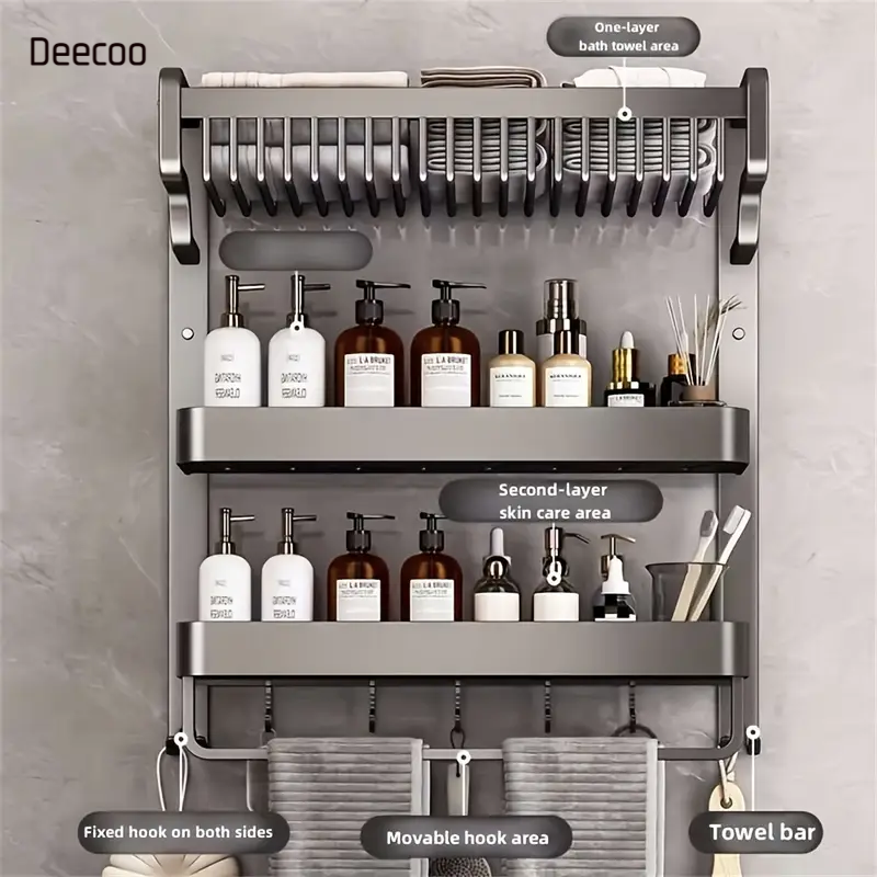 Étagère Salle de Bain 3 Étages - Design & Pratique