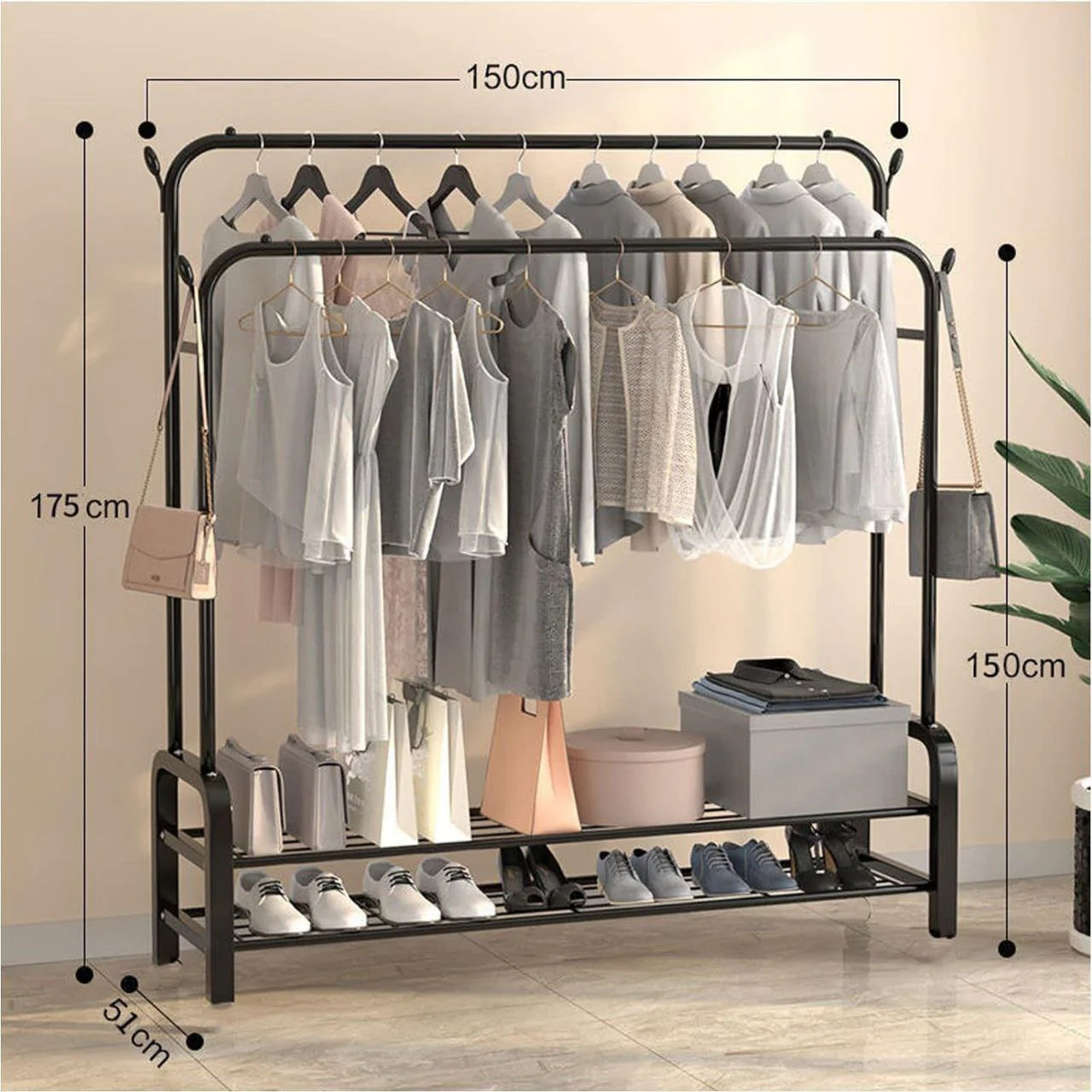 Portant à Vêtements–Design Pratique et Compact