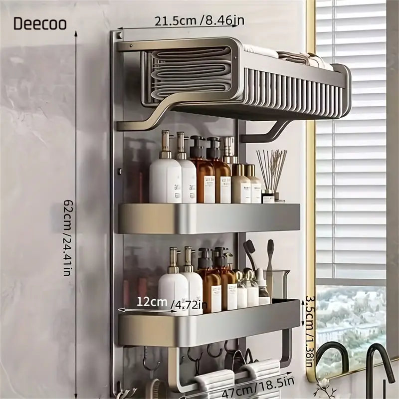 Étagère Salle de Bain 3 Étages - Design & Pratique