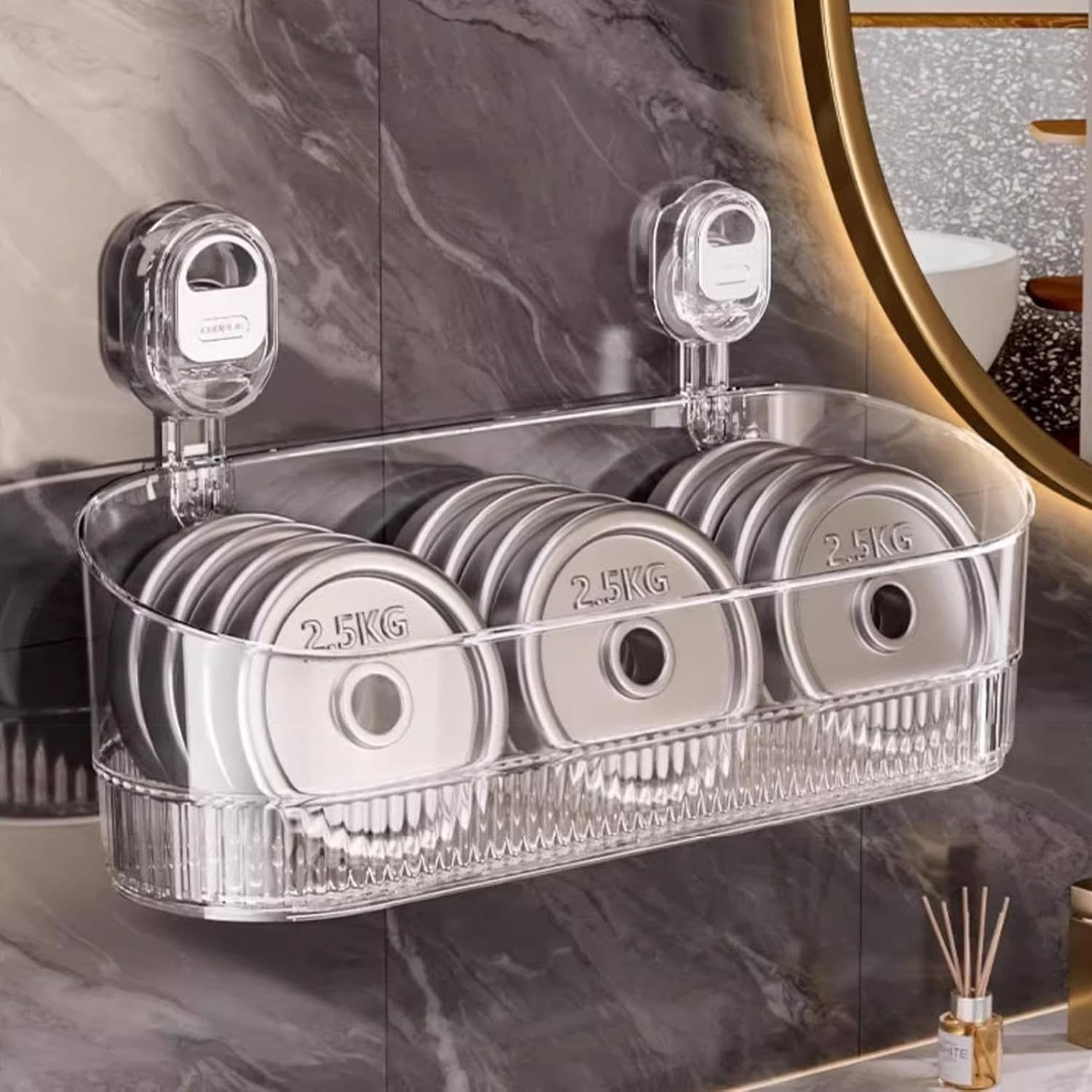 2 Étagères Murales Sans Perçage