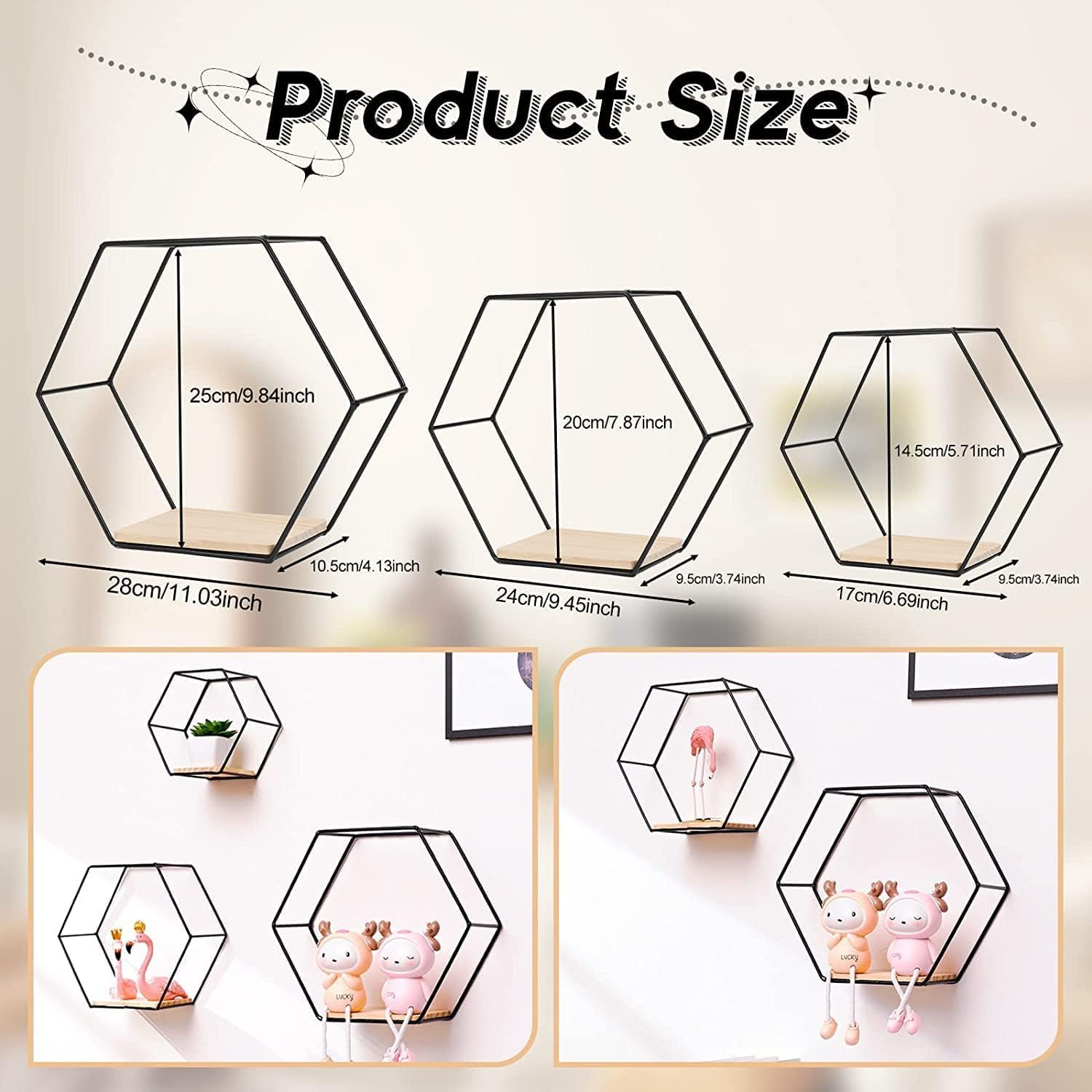 ÉTAGÈRES MURALES HEXAGONALES – STYLE ET ORGANISATION