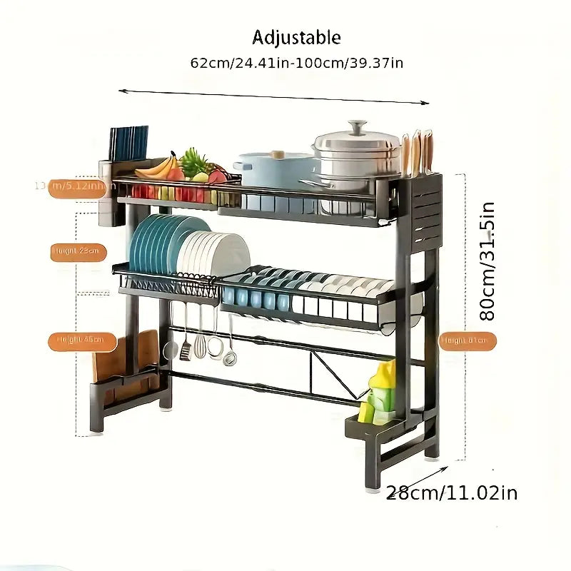 Rangement de Cuisine Élégant et Modulable : L'Organisateur Métallique Ultime pour Vos Ustensiles !
