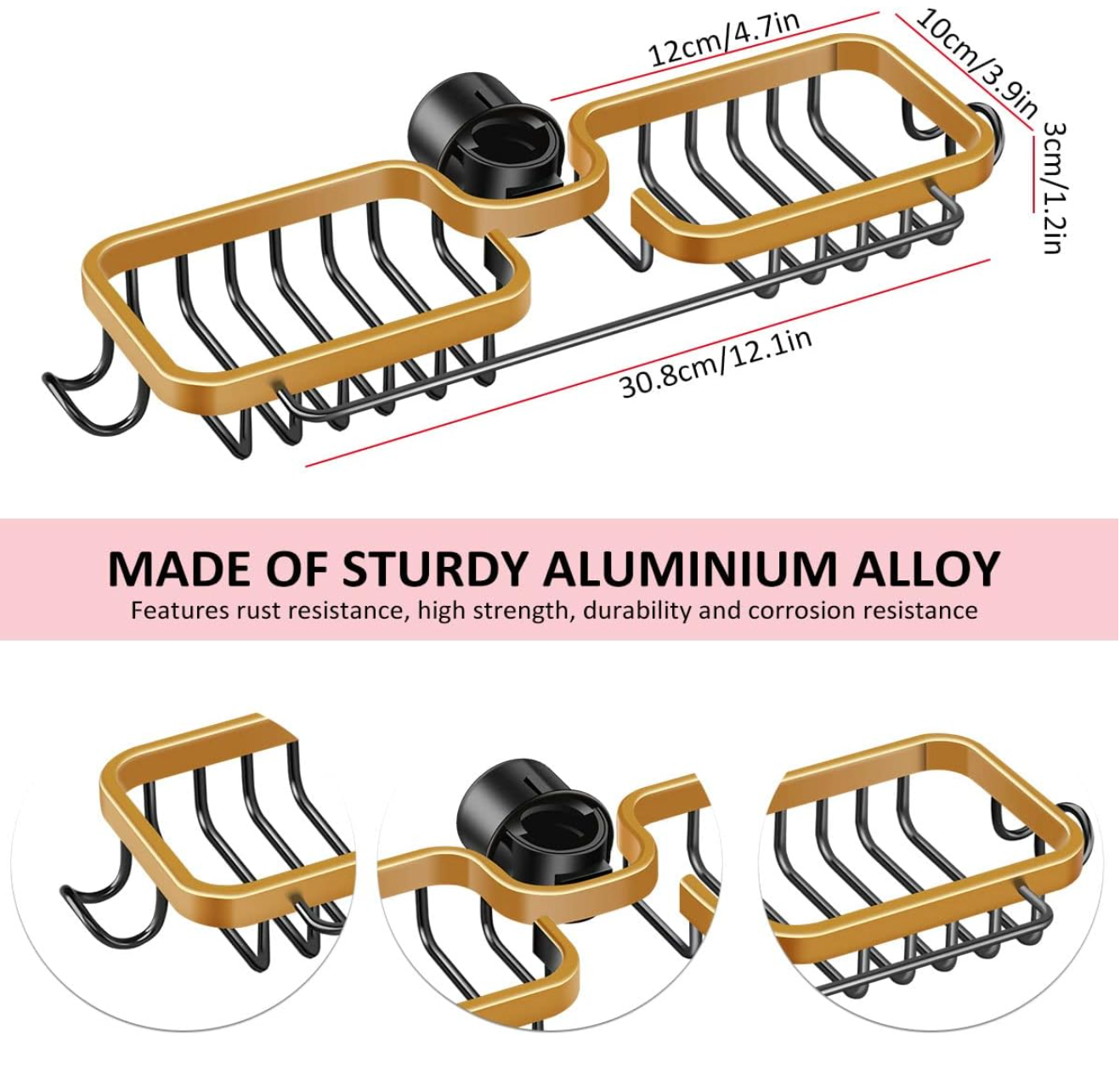 đ§ Pack Duo â Extension de Robinet 4 en 1 + Support en Aluminium