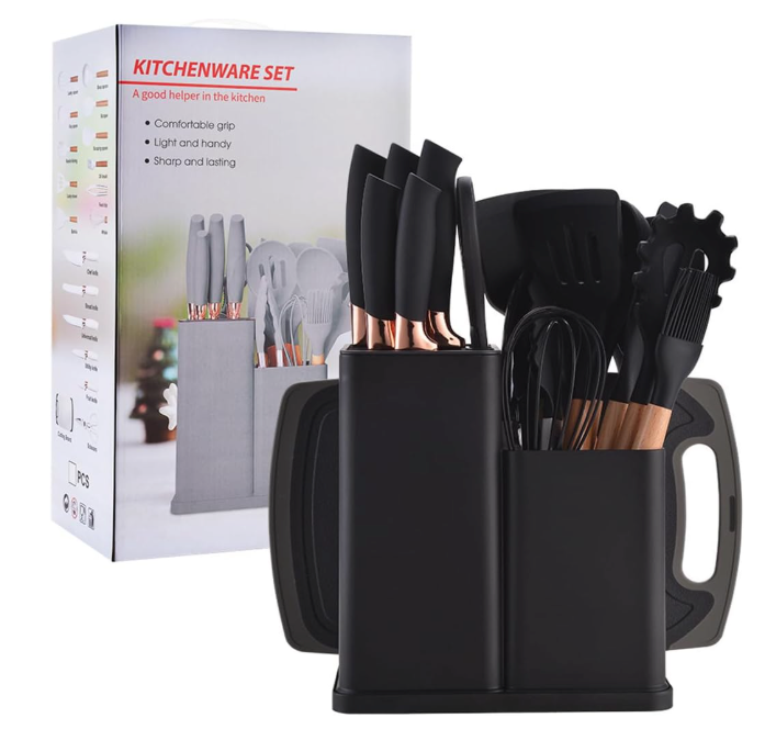 🖤 طقم أدوات المطبخ الفاخر - لمسة أنيقة لكل مطبخ!