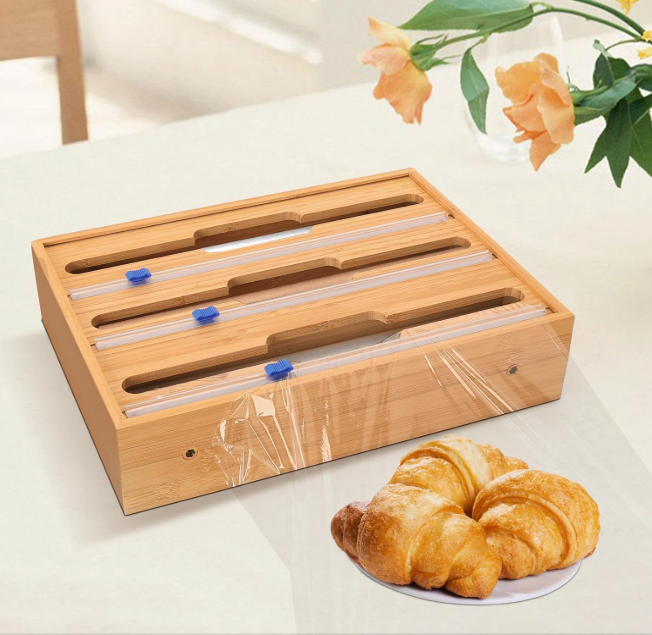 Organisateur 3-en-1 pour Films et Papiers de Cuisine