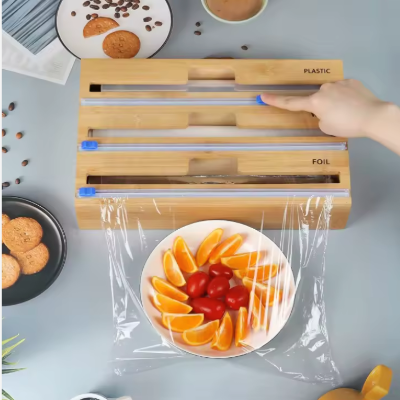 Organisateur 3-en-1 pour Films et Papiers de Cuisine