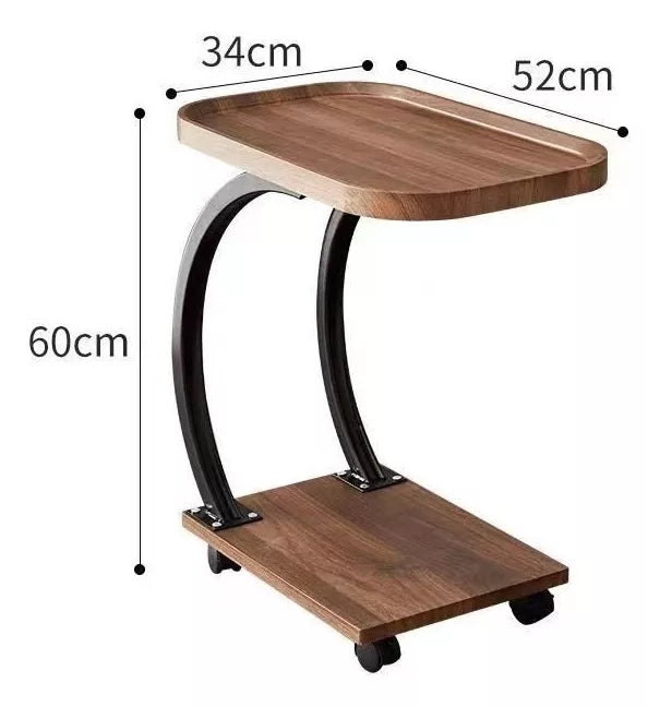 Table d'appoint C à roulettes, stable et mobile
