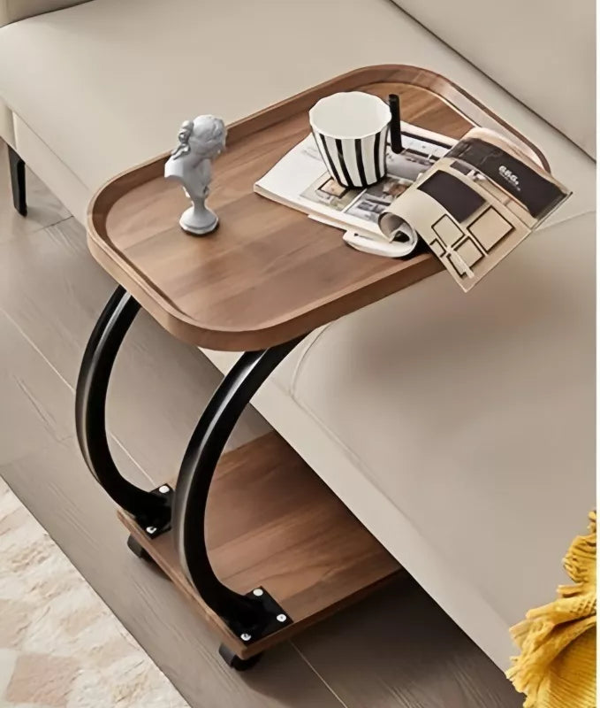 Table d'appoint C à roulettes, stable et mobile