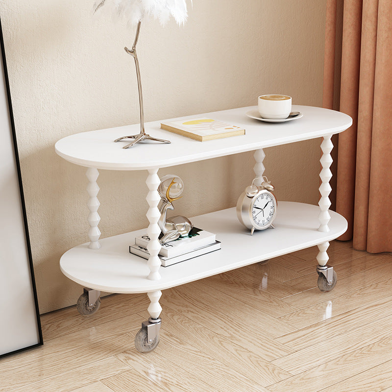 Table basse mobile style crème française – salon, canapé, appartement