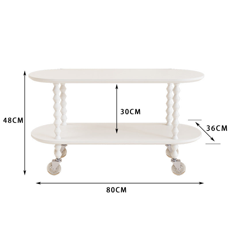 Table basse mobile style crème française – salon, canapé, appartement