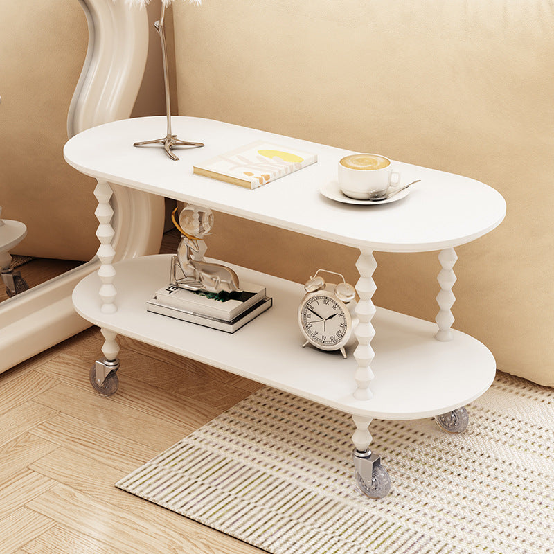 Table basse mobile style crème française – salon, canapé, appartement