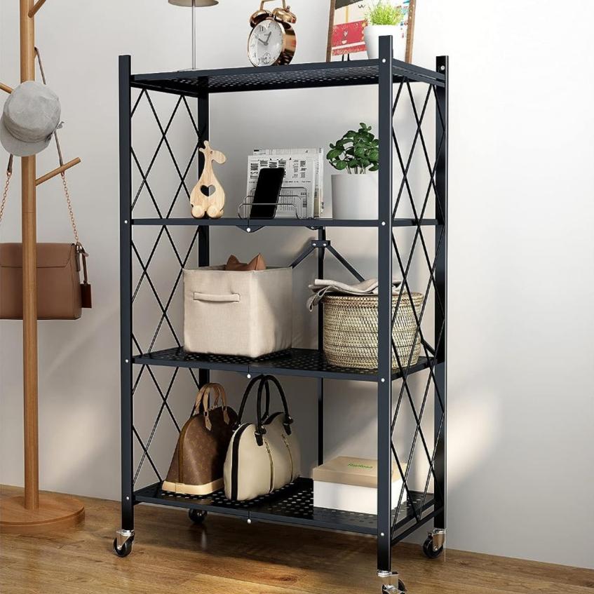 Unité de Rangement Pliable à 4 Étagères