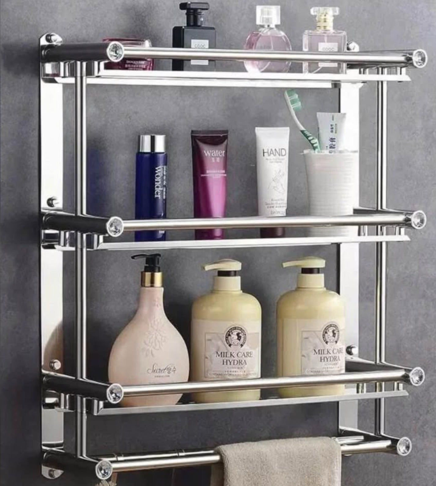 Étagère Salle de Bain en Acier Inoxydable
