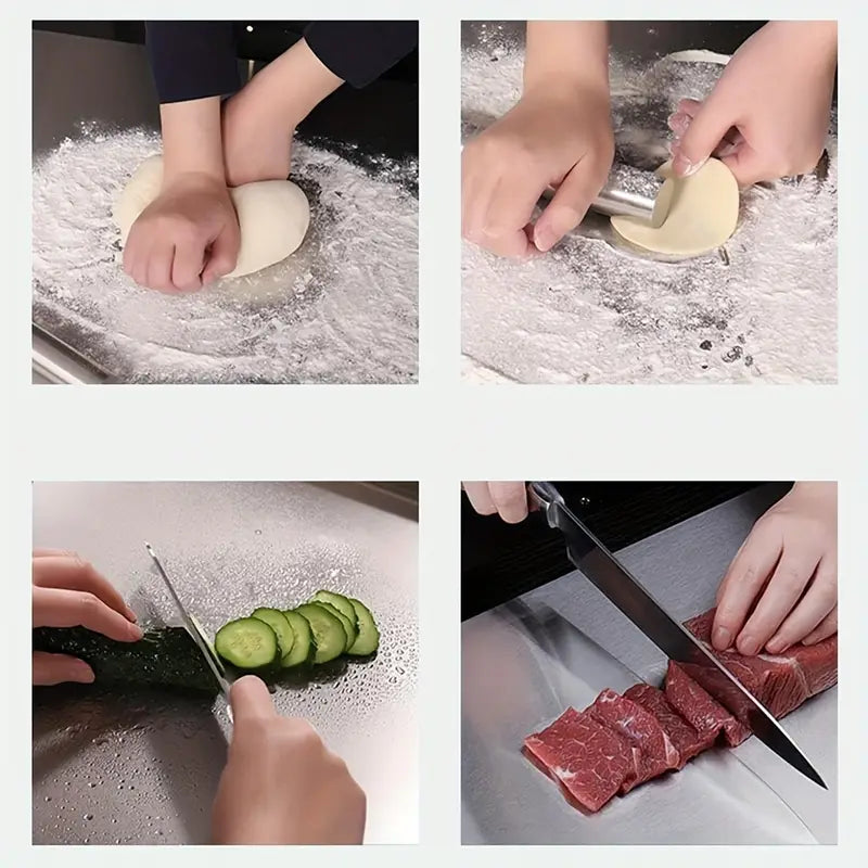 Planche à découper INOX - Anti-rouille et antibactérienne