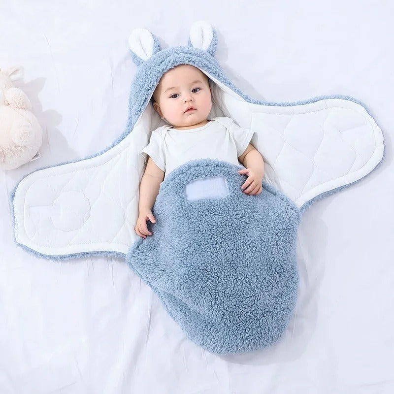 Couverture à Capuche en Coton Doux pour Bébés