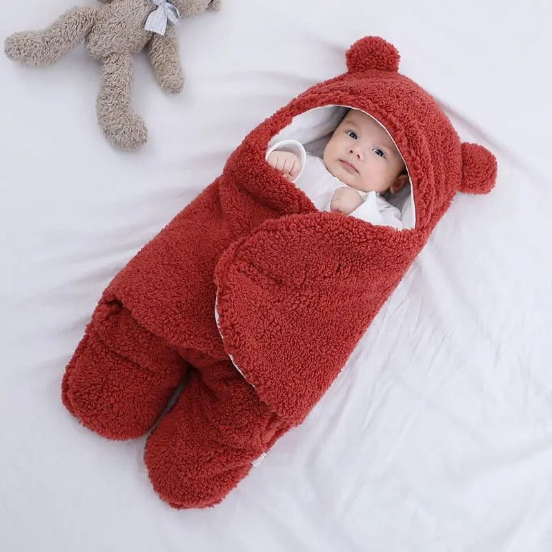 Couverture à Capuche en Coton Doux pour Bébés