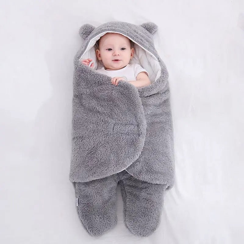 Couverture à Capuche en Coton Doux pour Bébés