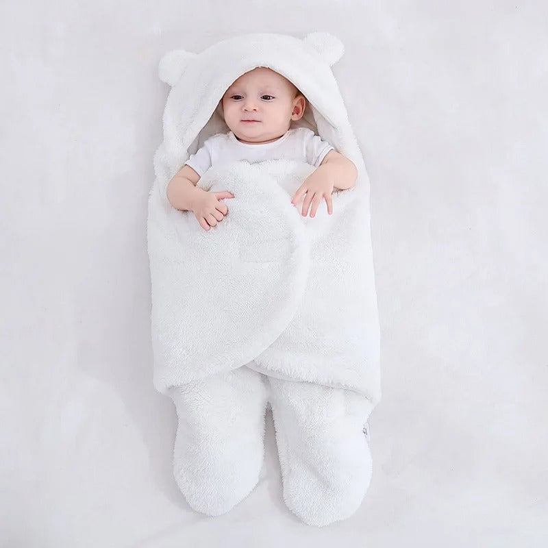 Couverture à Capuche en Coton Doux pour Bébés