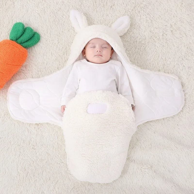 Couverture à Capuche en Coton Doux pour Bébés