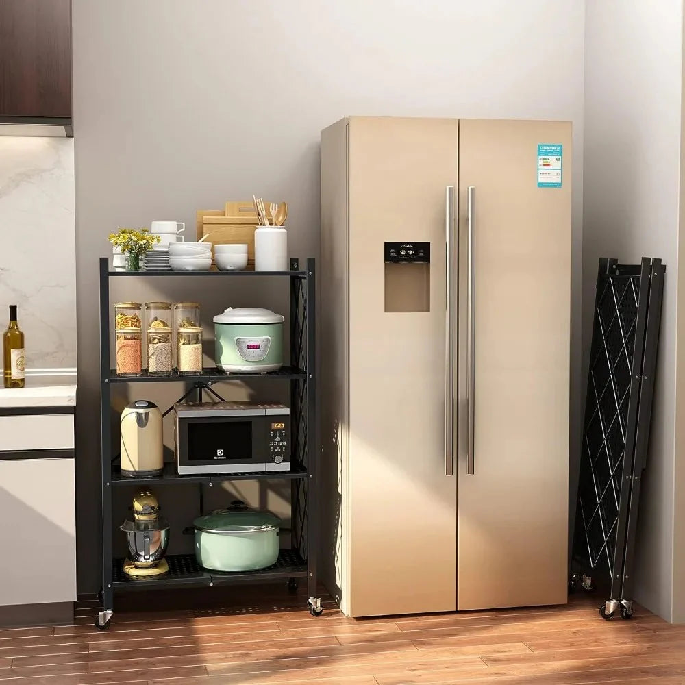 Unité de Rangement Pliable à 4 Étagères