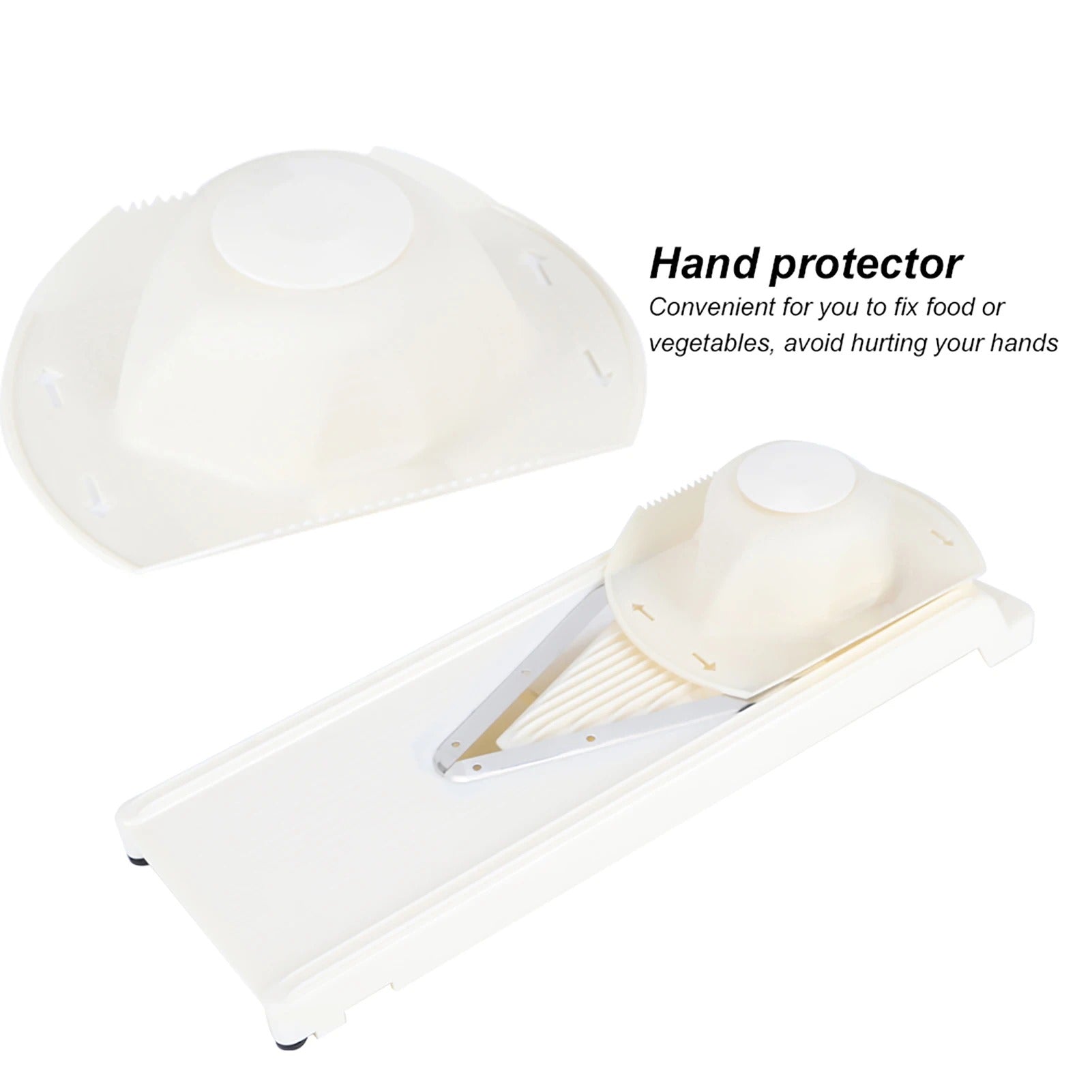 Trancheuse, râpeur de légumes et de fruits.