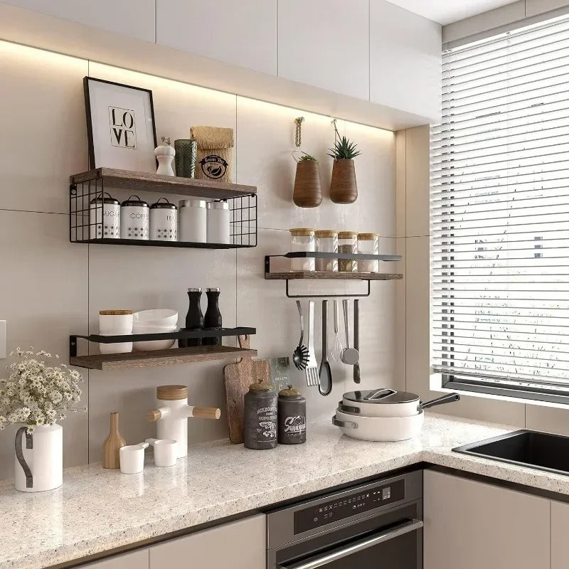 Étagères Flottantes 3 Niveaux – Design Moderne & Rangement Pratique