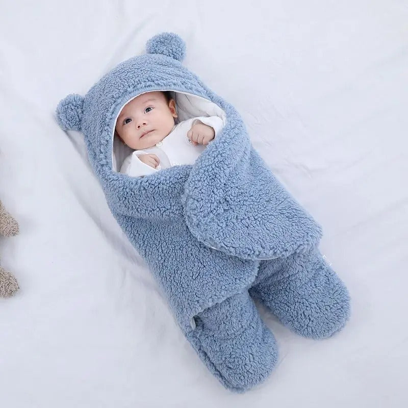 Couverture à Capuche en Coton Doux pour Bébés