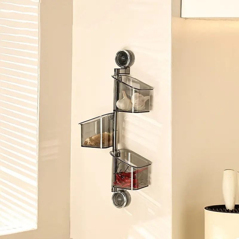 ✨ Organisateur Rotatif 3 Étagères pour Cuisine – Gain de Place et Style ! ✨