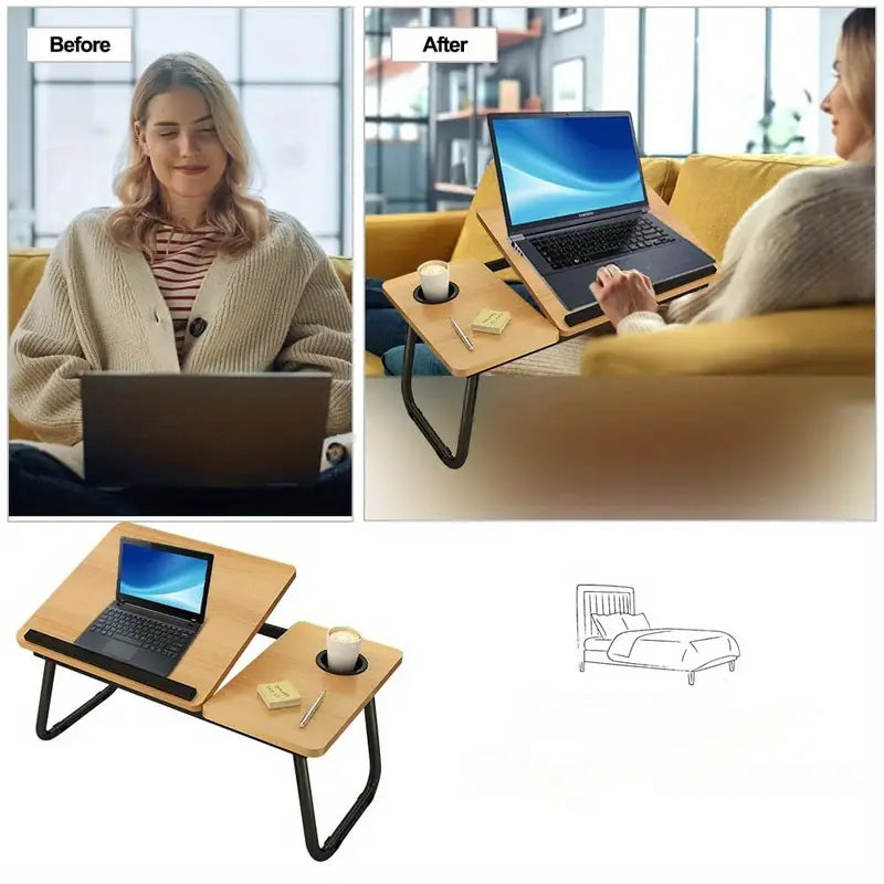 Bureau Portable Réglable - Confort et Polyvalence à 5 Modes