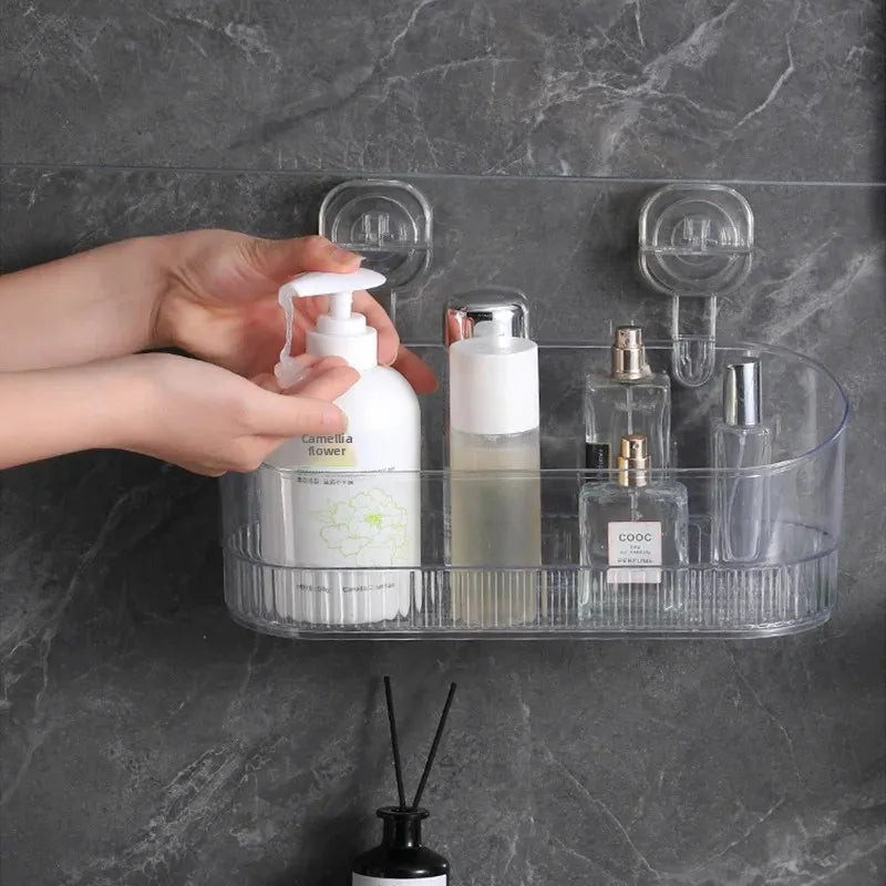 Étagère Murale de Salle de Bain – Sans Perçage, Sans Dommages