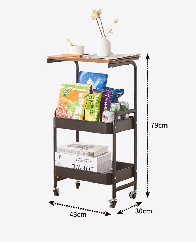 CHARIOT DE RANGEMENT 3 NIVEAUX – POLYVALENT, STYLÉ & ULTRA PRATIQUE 🛒🖤