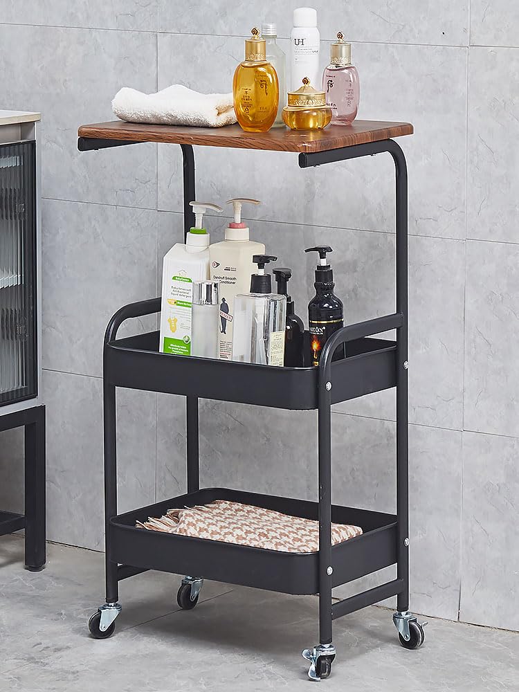 CHARIOT DE RANGEMENT 3 NIVEAUX – POLYVALENT, STYLÉ & ULTRA PRATIQUE 🛒🖤