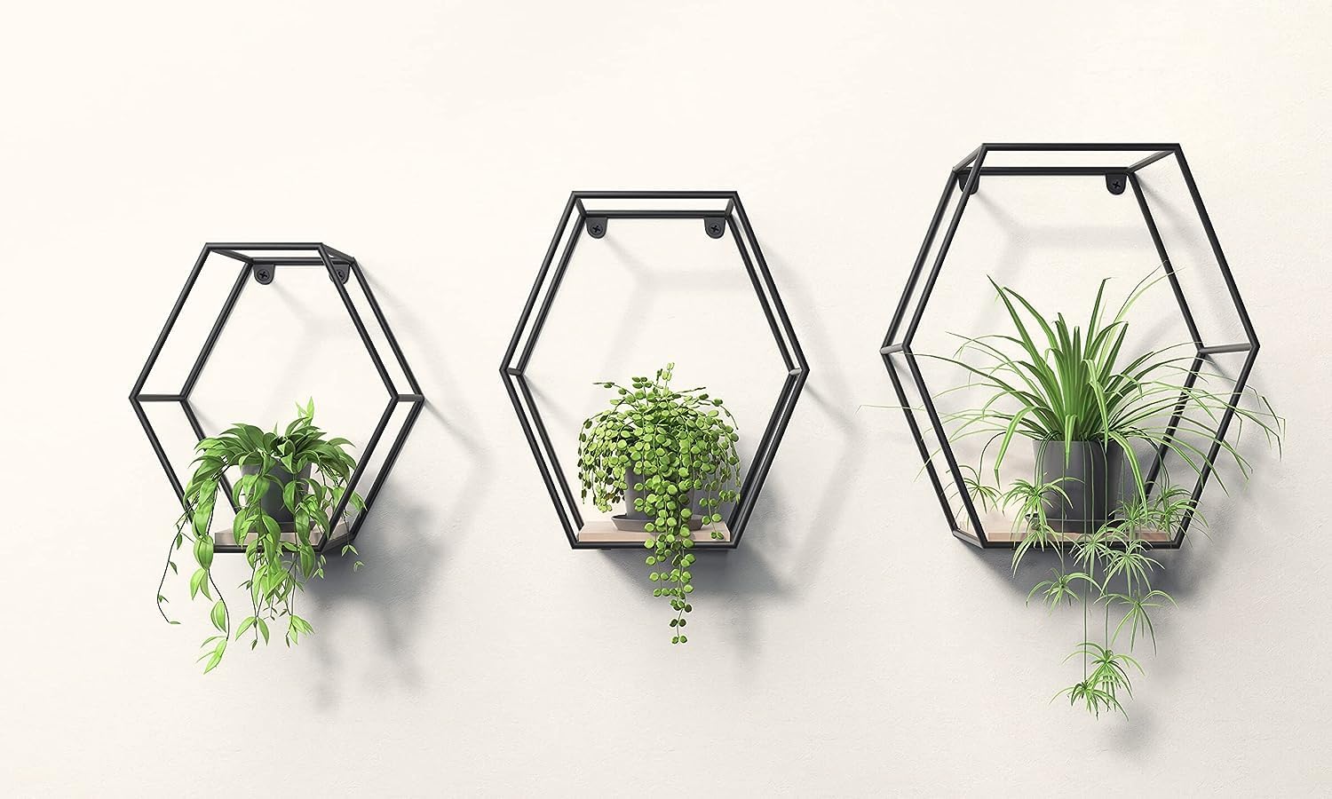 ÉTAGÈRES MURALES HEXAGONALES – STYLE ET ORGANISATION