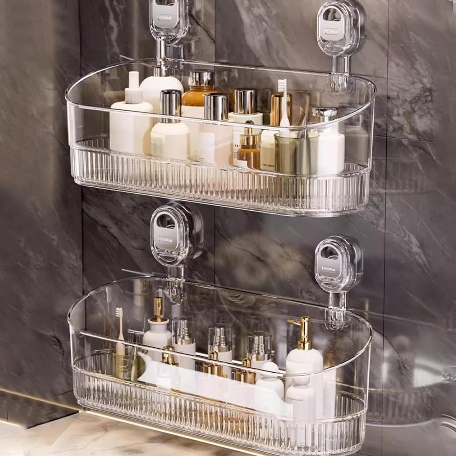 2 Étagères Murales Sans Perçage