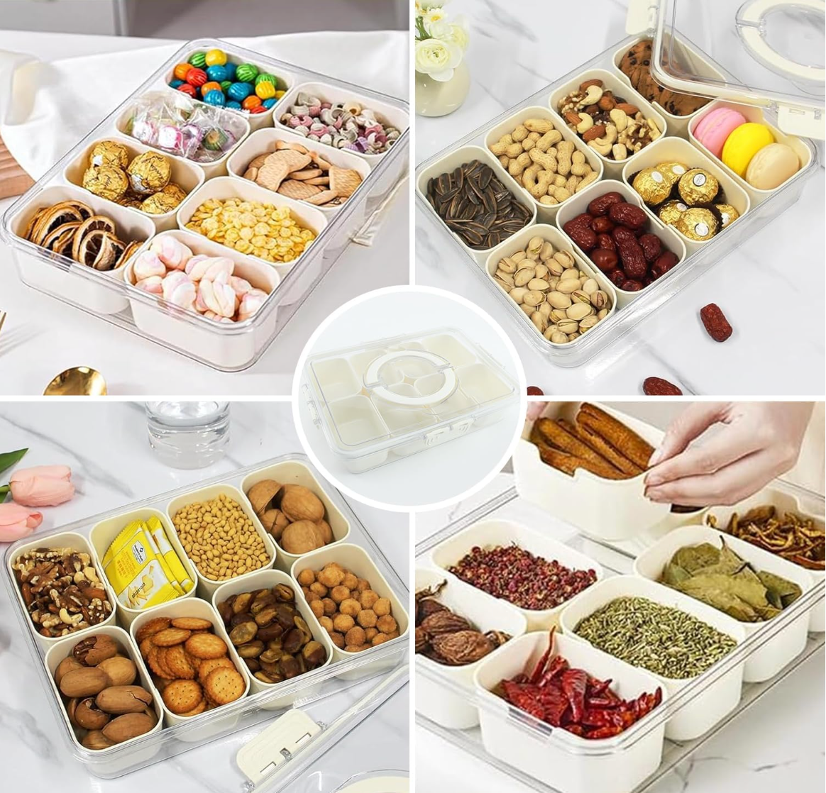 🍱 Boîte à Snacks Premium à 8 Compartiments