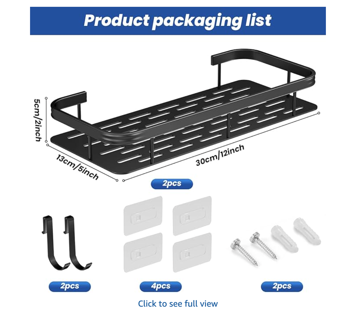 Étagère de douche murale pour propriétaire