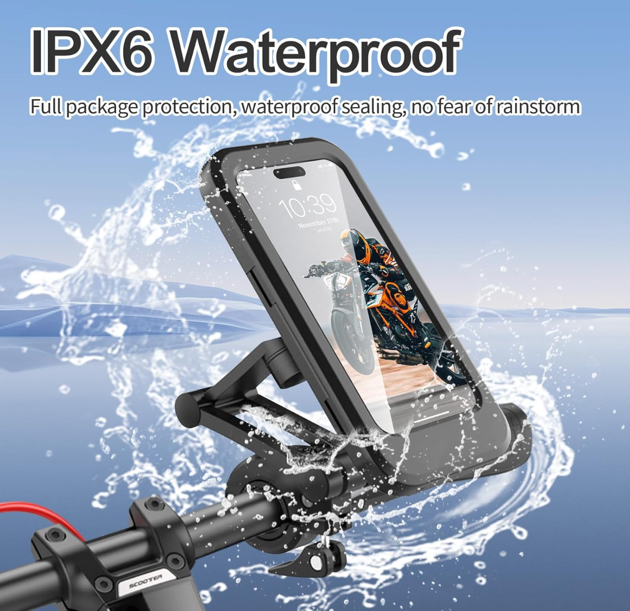 Support de téléphone étanche pour vélo et moto Xpro