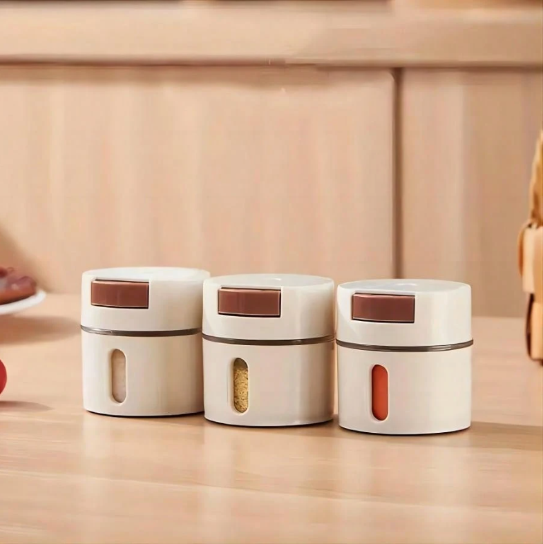 6 Pièces Boîte À Épices Magnétique Murale