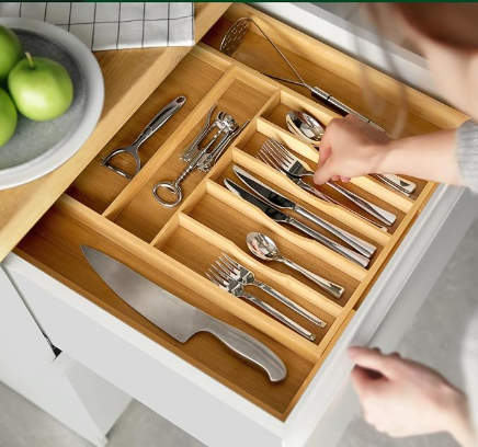 Organisateur de Couverts en Bambou Pipishell 🌿
