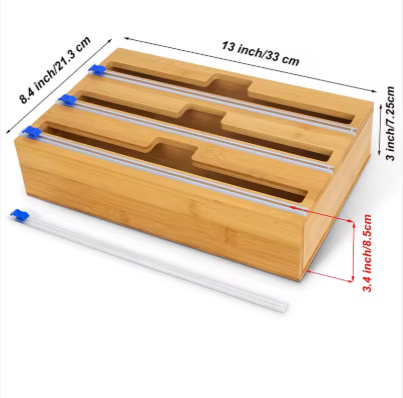 Organisateur 3-en-1 pour Films et Papiers de Cuisine