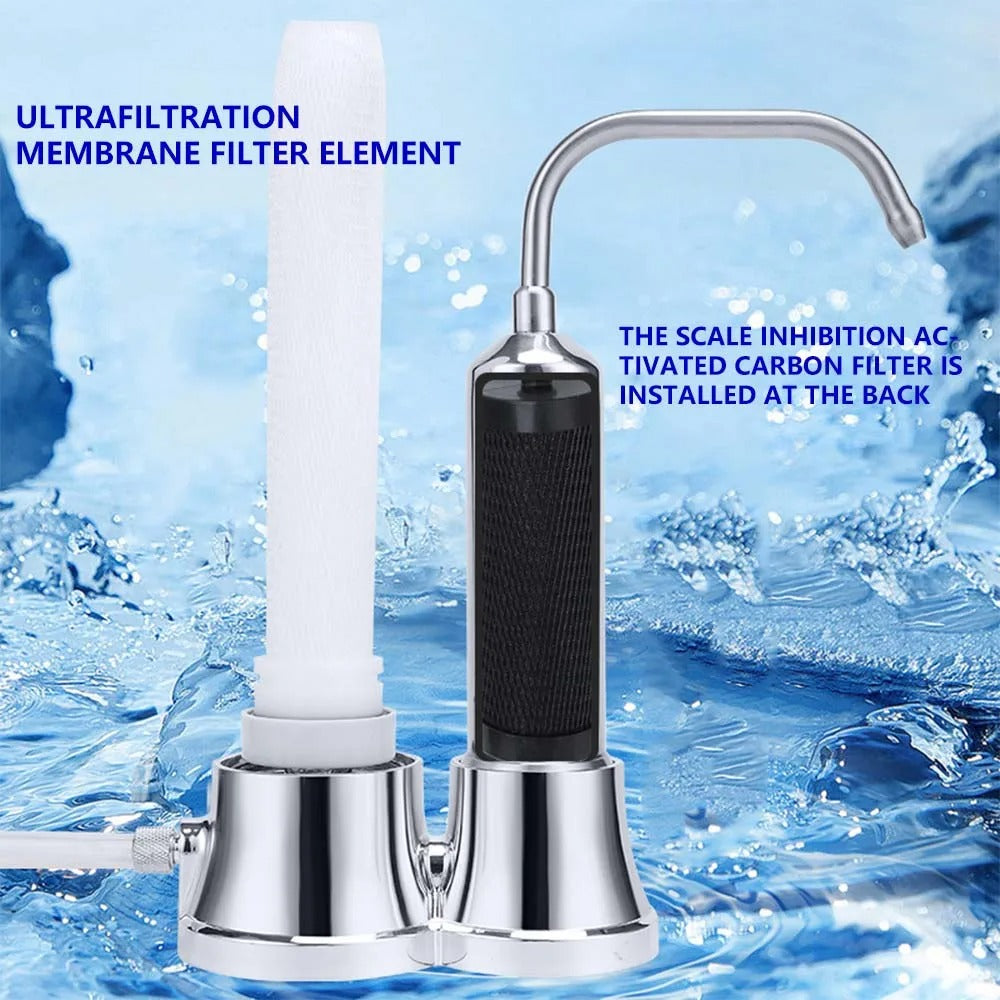 Filtre à eau pour robinet en acier inoxydable